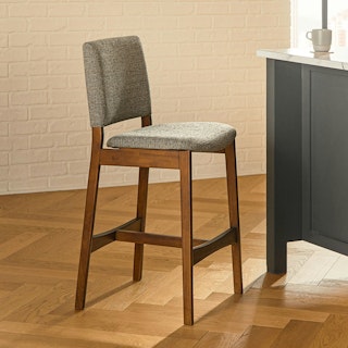 Nosh Counter Stool - Walnut and Quarry Gray