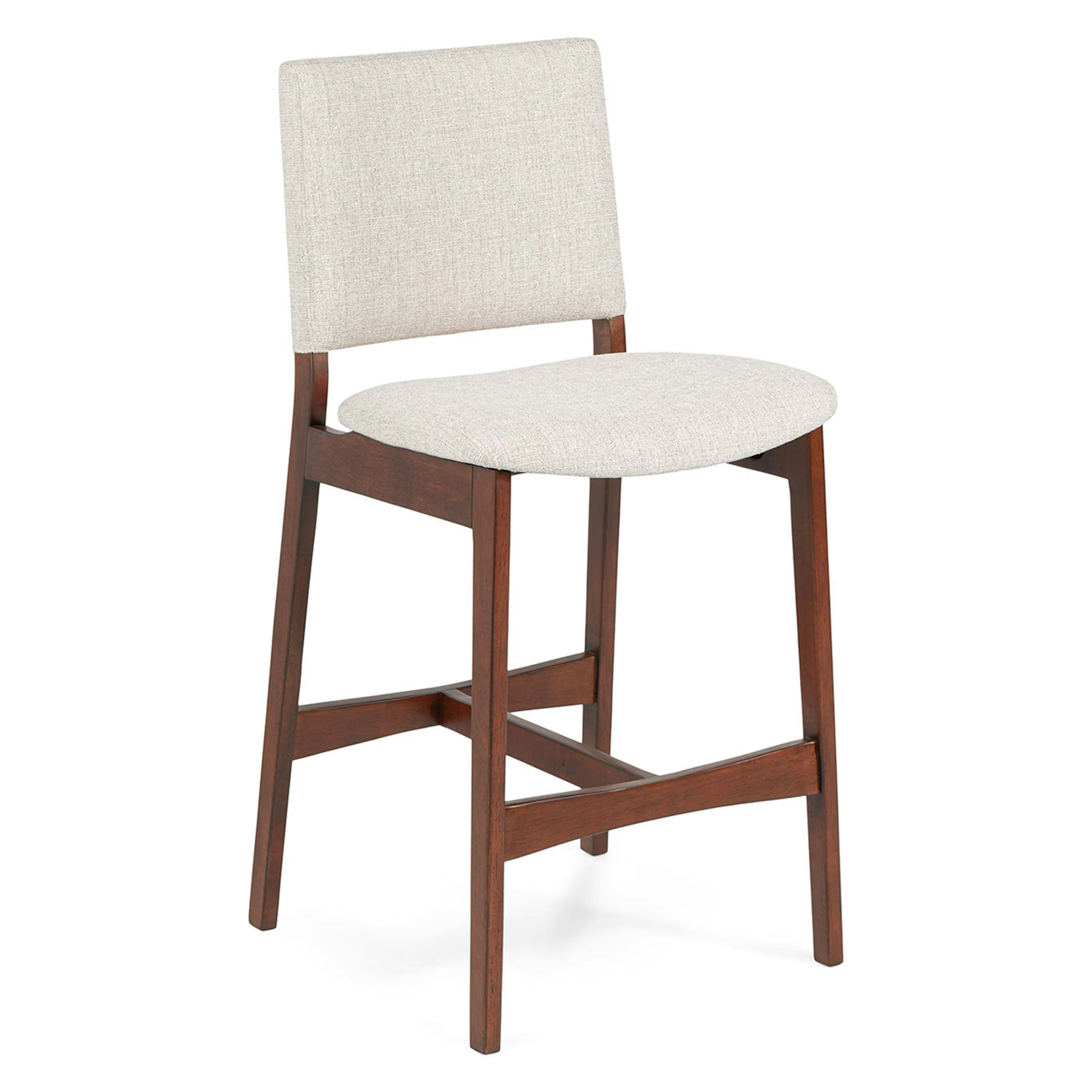 Nosh Counter Stool - Walnut and Chalk Gray