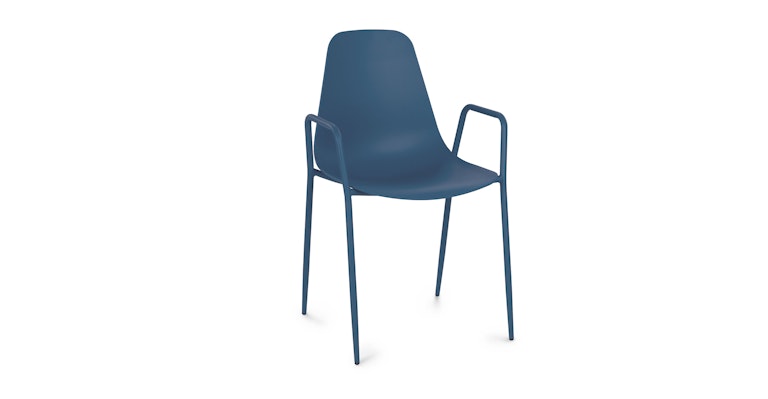 Svelti Berry Blue Stackable Dining Armchair - Primary View 1 of 11 (Open Fullscreen View).