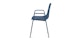 Svelti Berry Blue Stackable Dining Armchair - Gallery View 5 of 11.