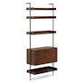 Newberry 31.25" Shelving Unit, Wide - Walnut