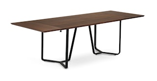Fulton Walnut Dining Table for 8, Extendable