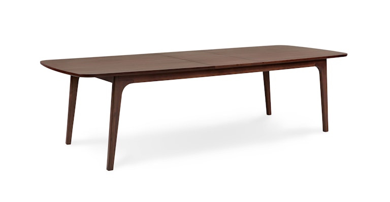 Plumas Walnut Dining Table for 10, Extendable - Primary View 1 of 17 (Open Fullscreen View).