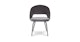 Kapp Plush Pacific Charcoal Dining Chair - Gallery View 3 of 12.