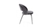 Kapp Plush Pacific Charcoal Dining Chair - Gallery View 4 of 12.