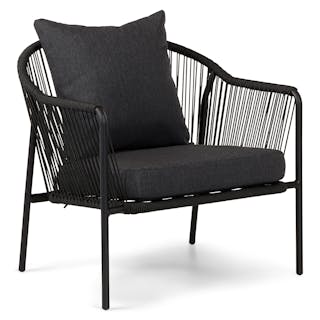 Calicut 33" Outdoor Lounge Chair - Coast Black