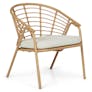 Dalarna 25" Outdoor Lounge Chair - Dravite Ivory