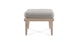 Norma Dravite Gray Ottoman - Gallery View 3 of 10.