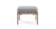 Norma Dravite Gray Ottoman - Gallery View 4 of 10.