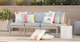 Gota Vault Red Outdoor Pillow Set - Gallery View 2 of 11.