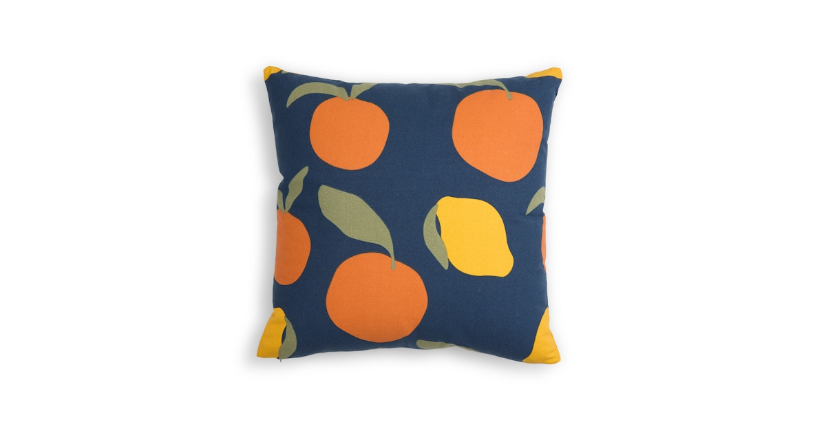 Monte Summer Blue Fabric Outdoor Pillow Article