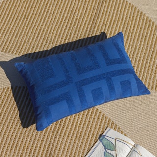 Willis Insignia Blue Small Outdoor Pillow