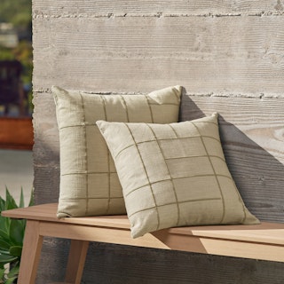 Tidan Sea Taupe Outdoor Pillow Set