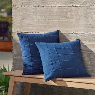 Tidan Sea Blue Outdoor Pillow Set