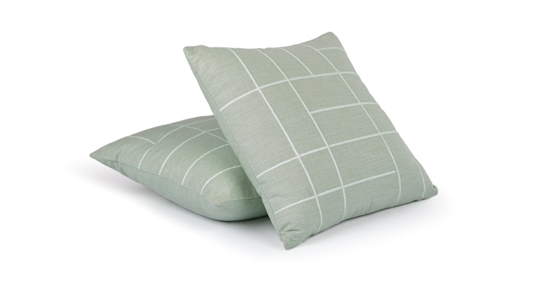 Tidan Sea Green Outdoor Pillow Set - Primary View 1 of 10 (Open Fullscreen View).