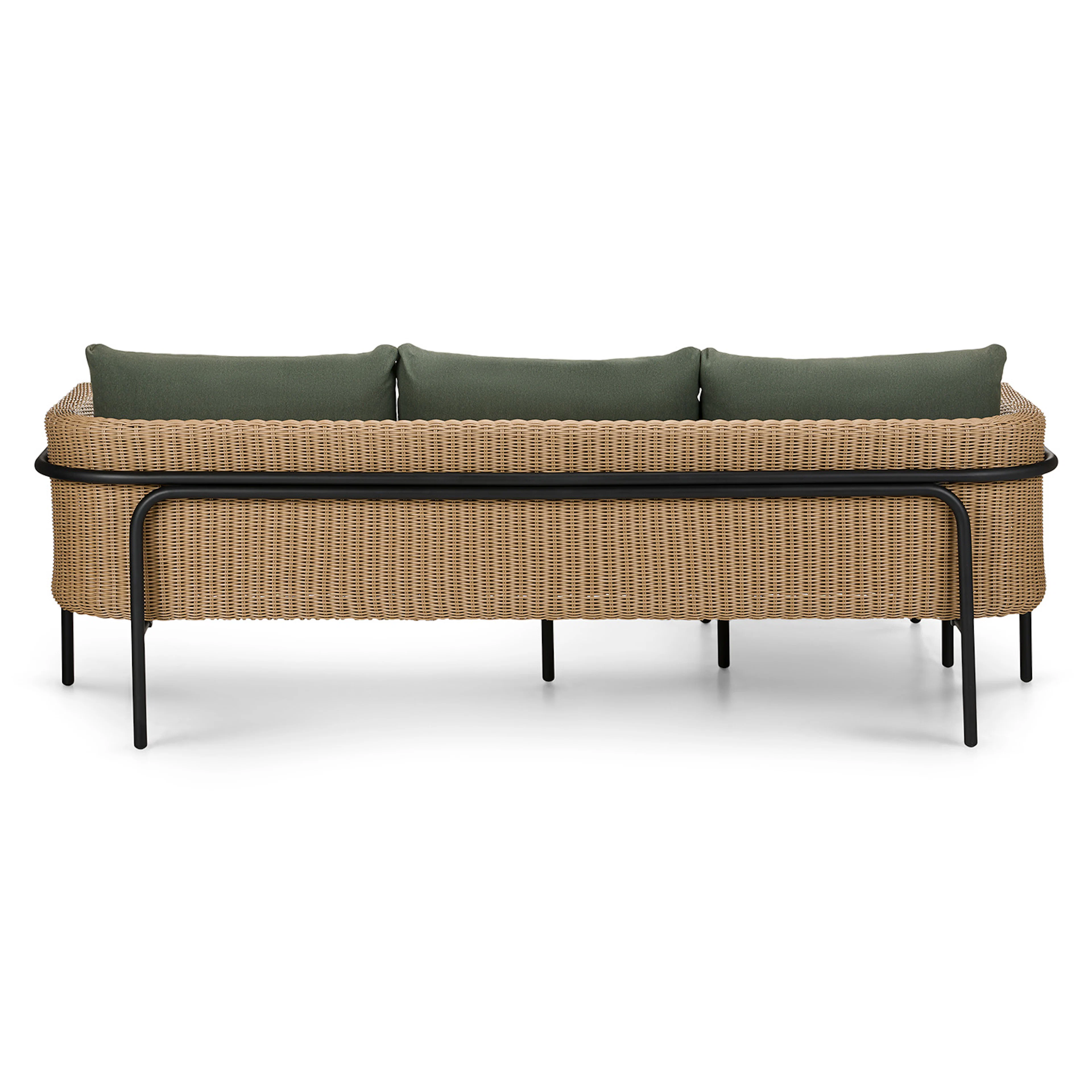 Aby 88" Outdoor Reversible Sectional - Dravite Green