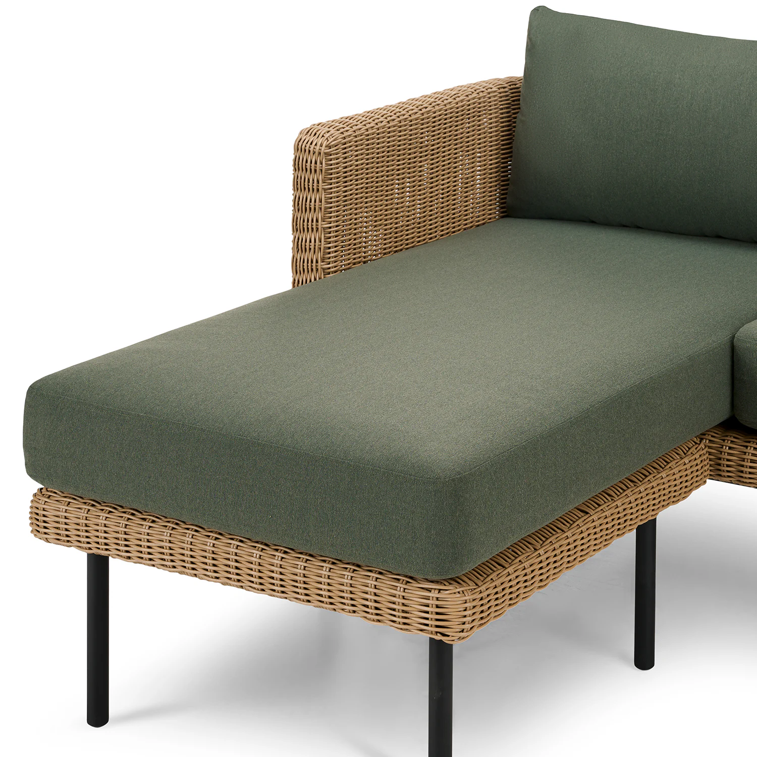 Aby 88" Outdoor Reversible Sectional - Dravite Green