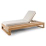 Toro 80.5" Outdoor Chaise Lounge - Dravite Ivory