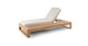 Toro Dravite Ivory Chaise Lounge - Gallery View 1 of 21.
