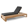 Toro 80.5" Outdoor Chaise Lounge - Dravite Black