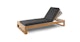 Toro Dravite Black Chaise Lounge - Gallery View 4 of 20.