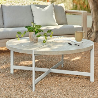 Haskel Driftwood Gray Coffee Table