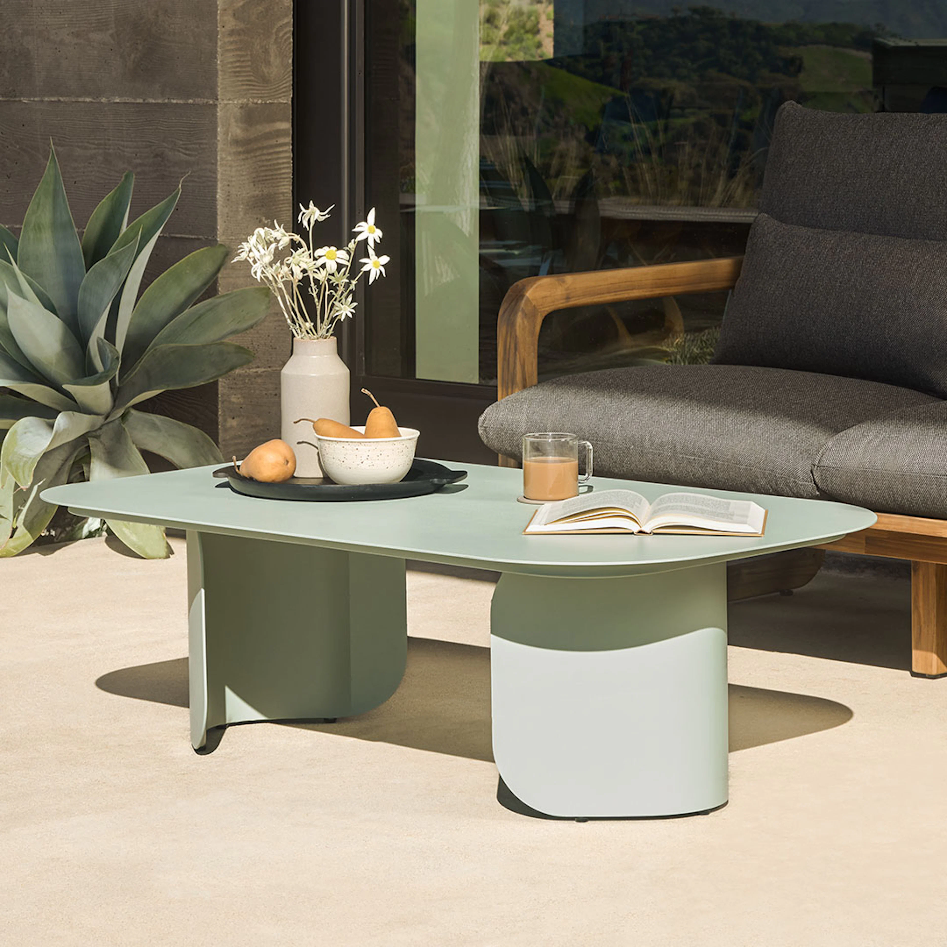 Skane 48" Outdoor Coffee Table - Green