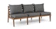 Norma Dravite Black Sofa - Gallery View 3 of 14.