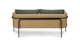 Aby Dravite Green Loveseat - Gallery View 5 of 14.