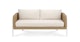 Aby Dravite Ivory Loveseat - Gallery View 1 of 14.
