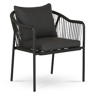 Calicut Outdoor Dining Chair - Coast Black