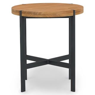 Haskel Outdoor Side Table - Shield Teak