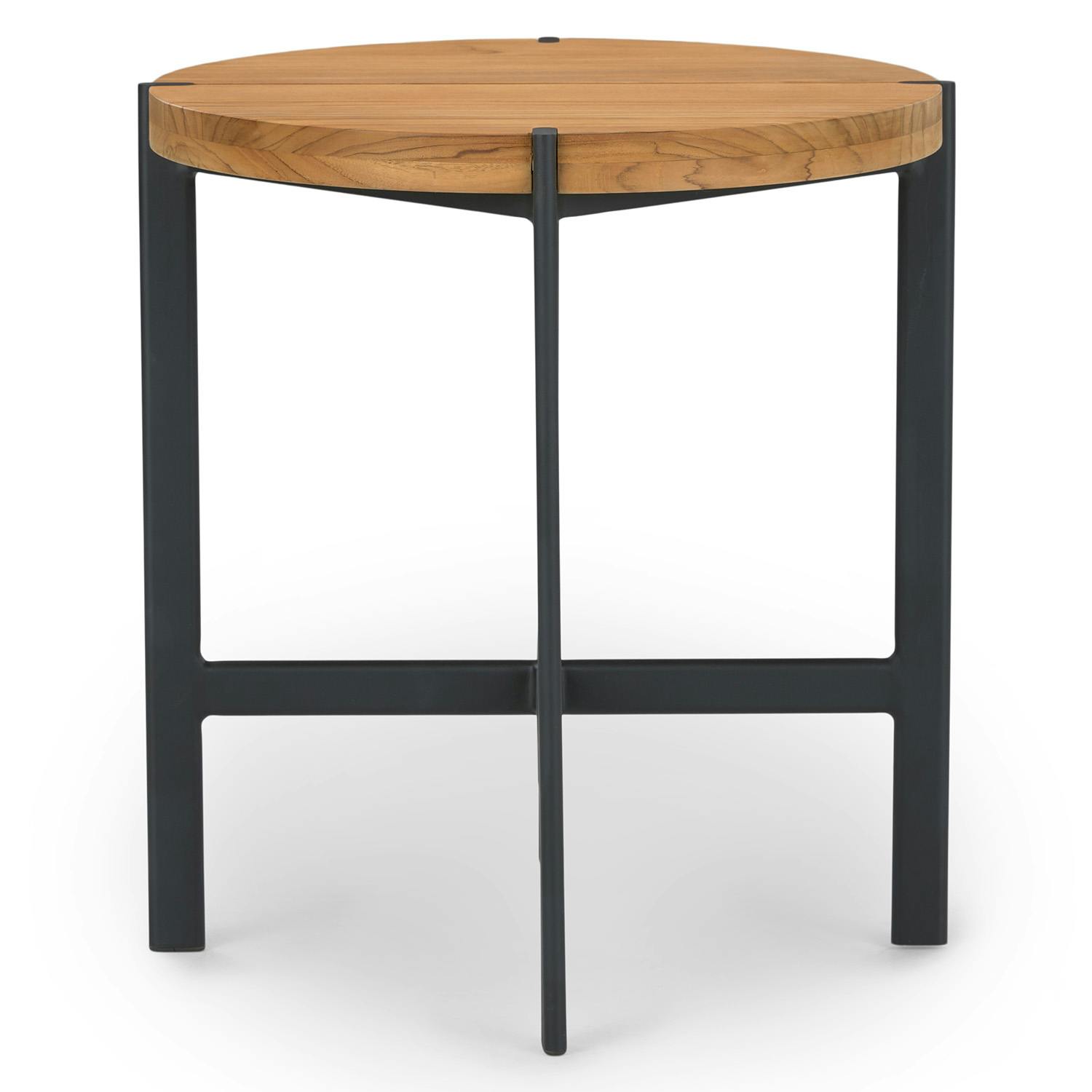 Haskel Shield Teak Wood & Metal Outdoor Side Table | Article