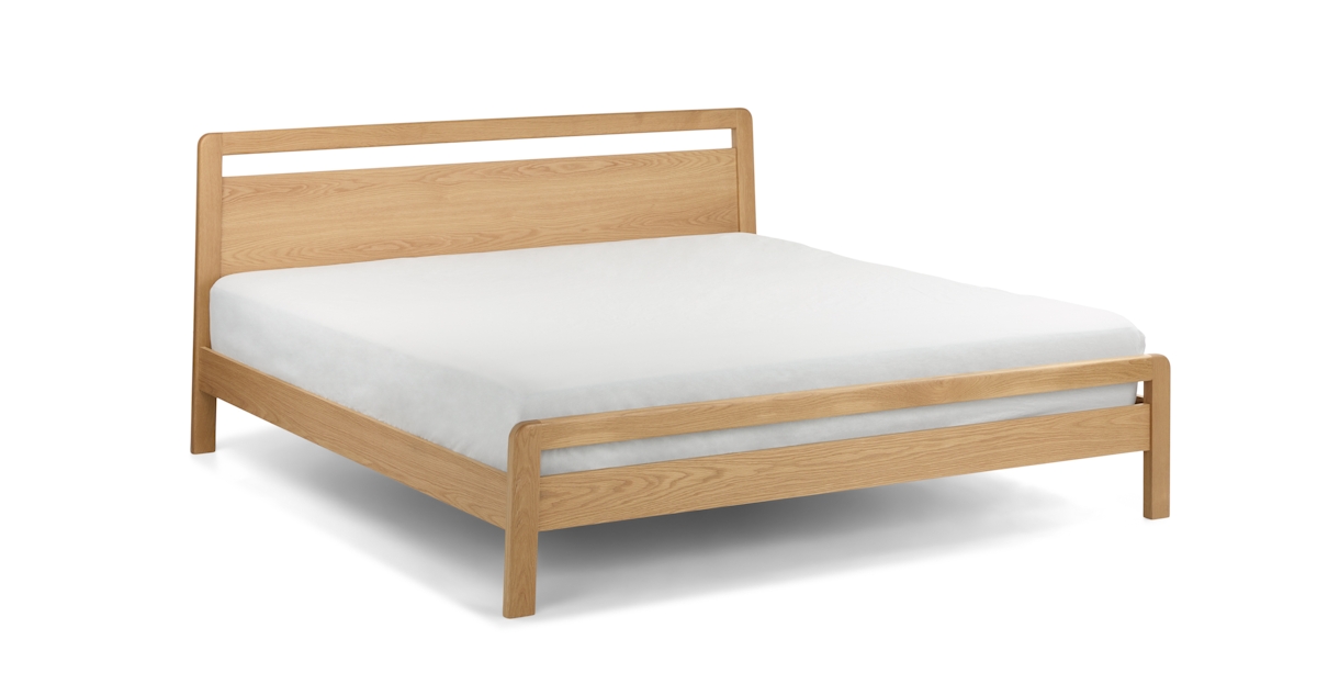 Dalsa Natural Oak King sized Bed + Headboard