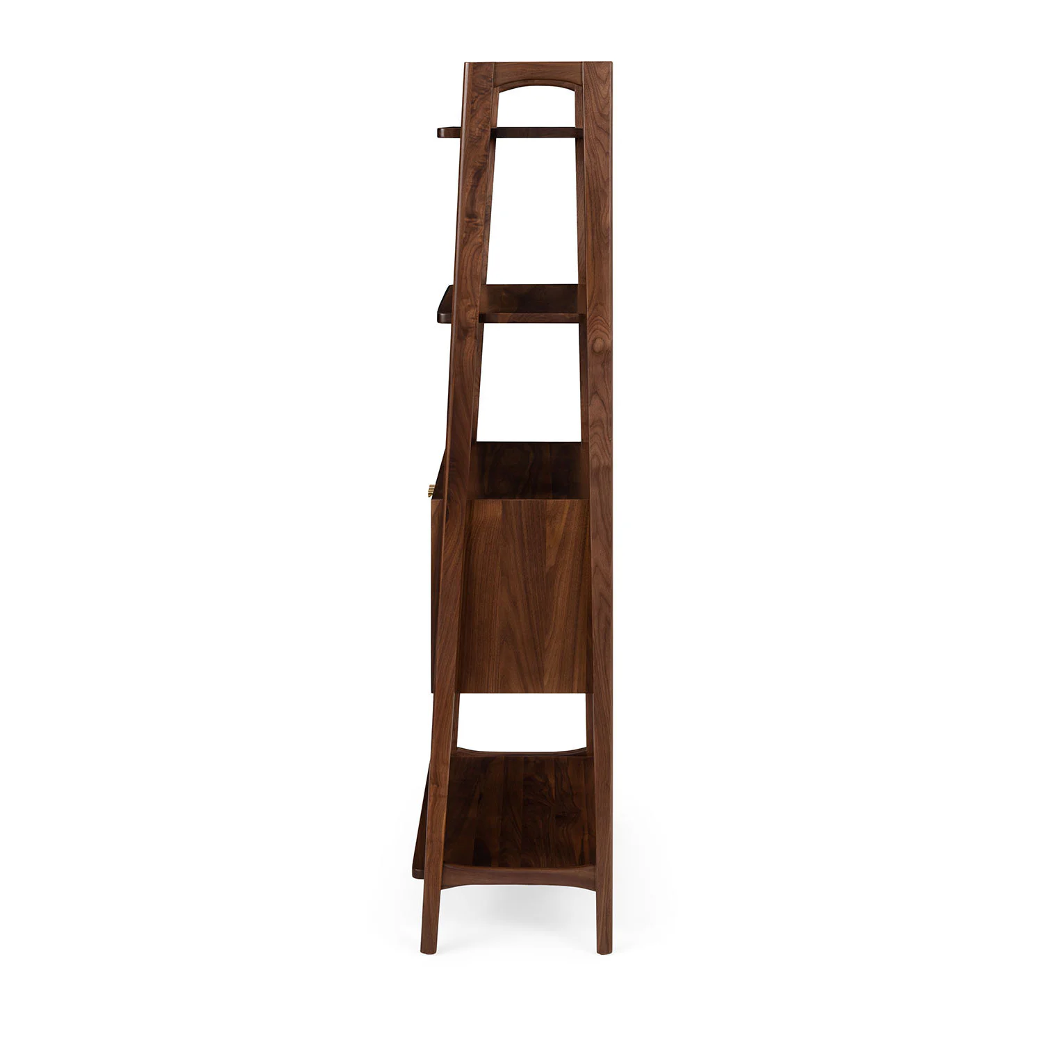 Krossa 31.5" Shelving Unit with Storage - Walnut