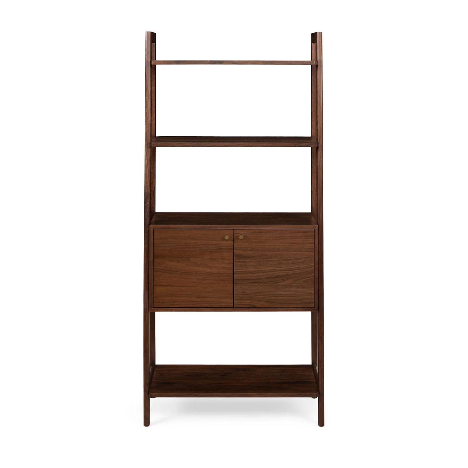 Krossa 31.5" Shelving Unit with Storage - Walnut