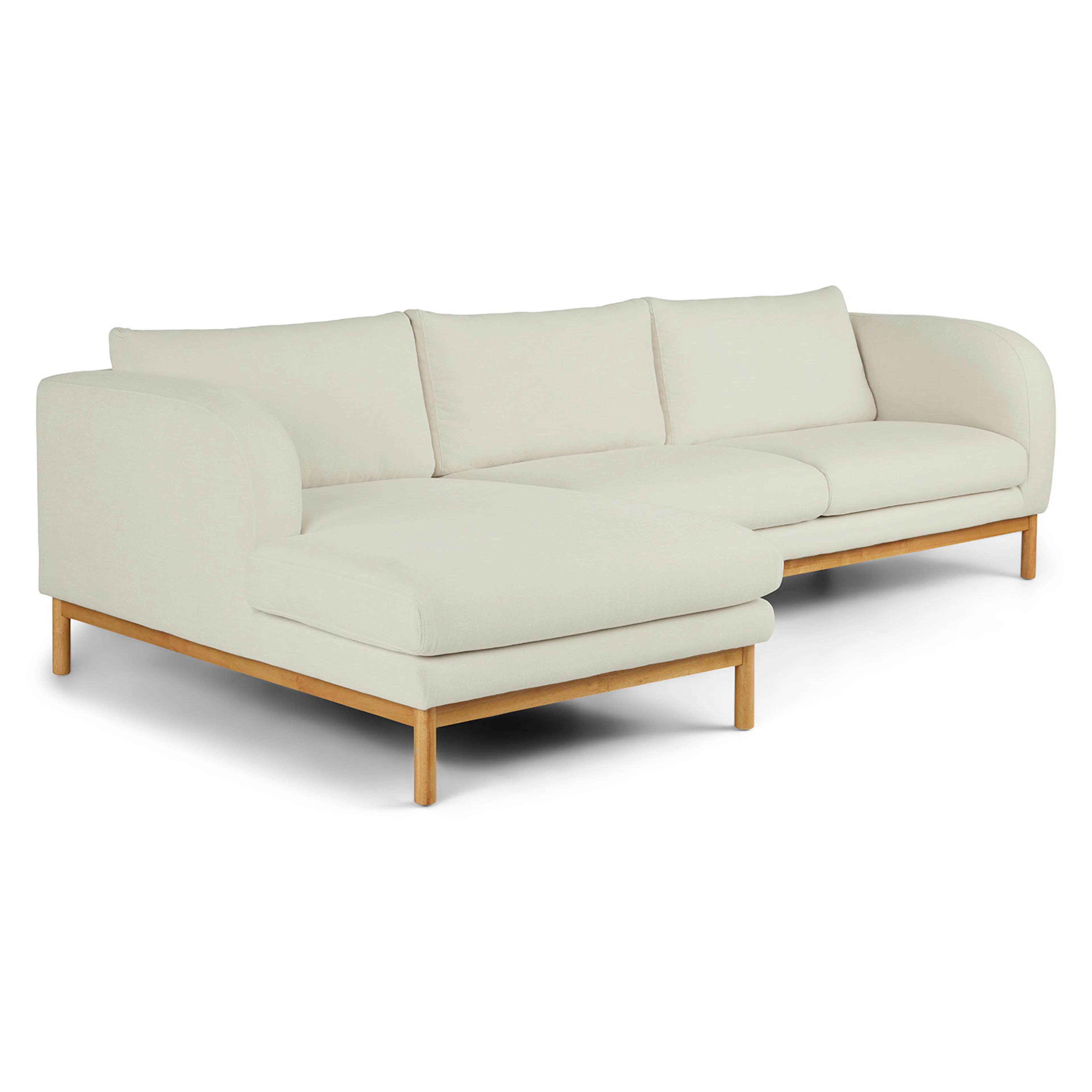 Kinso 115" Left Sectional - Buckler Ivory