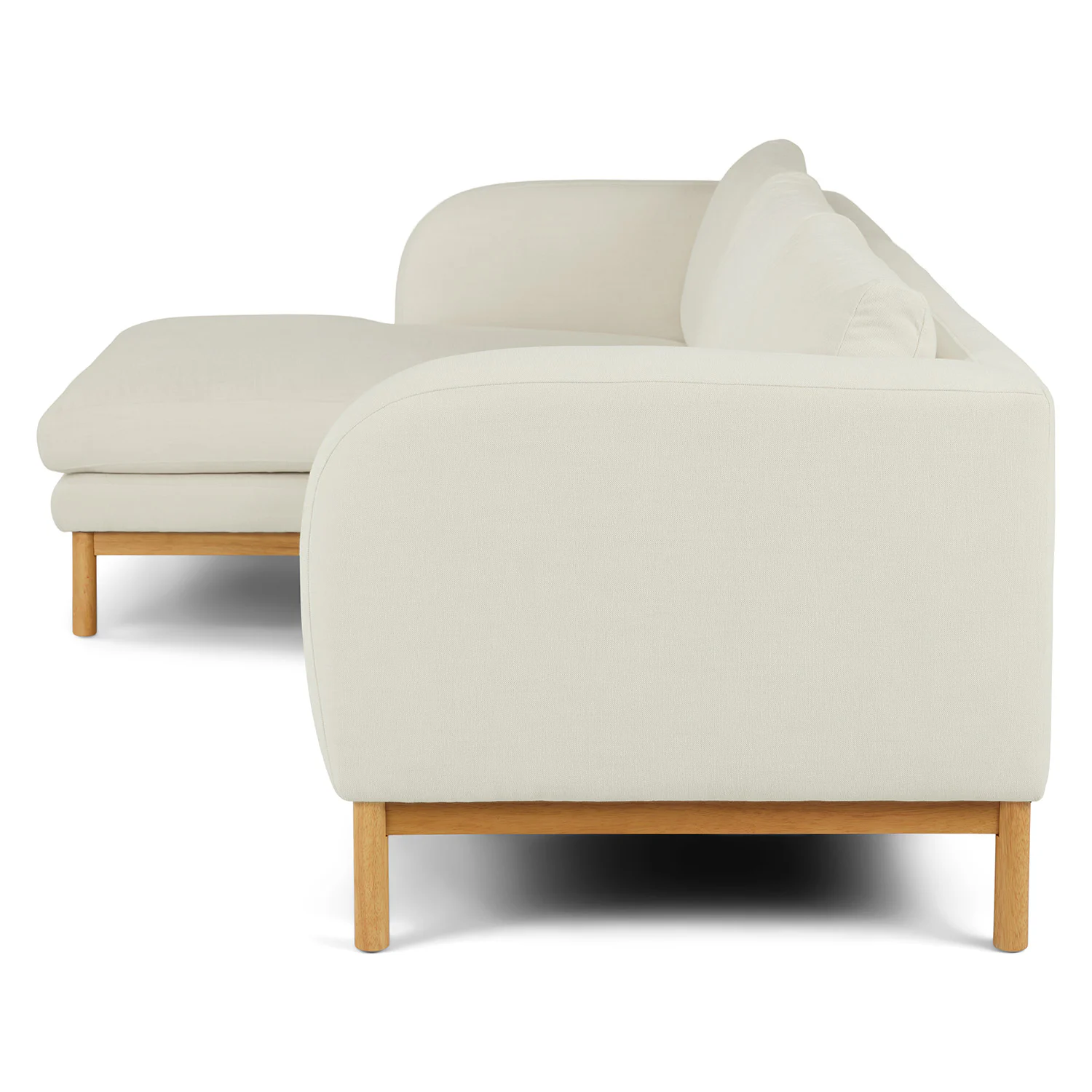 Kinso 115" Left Sectional - Buckler Ivory