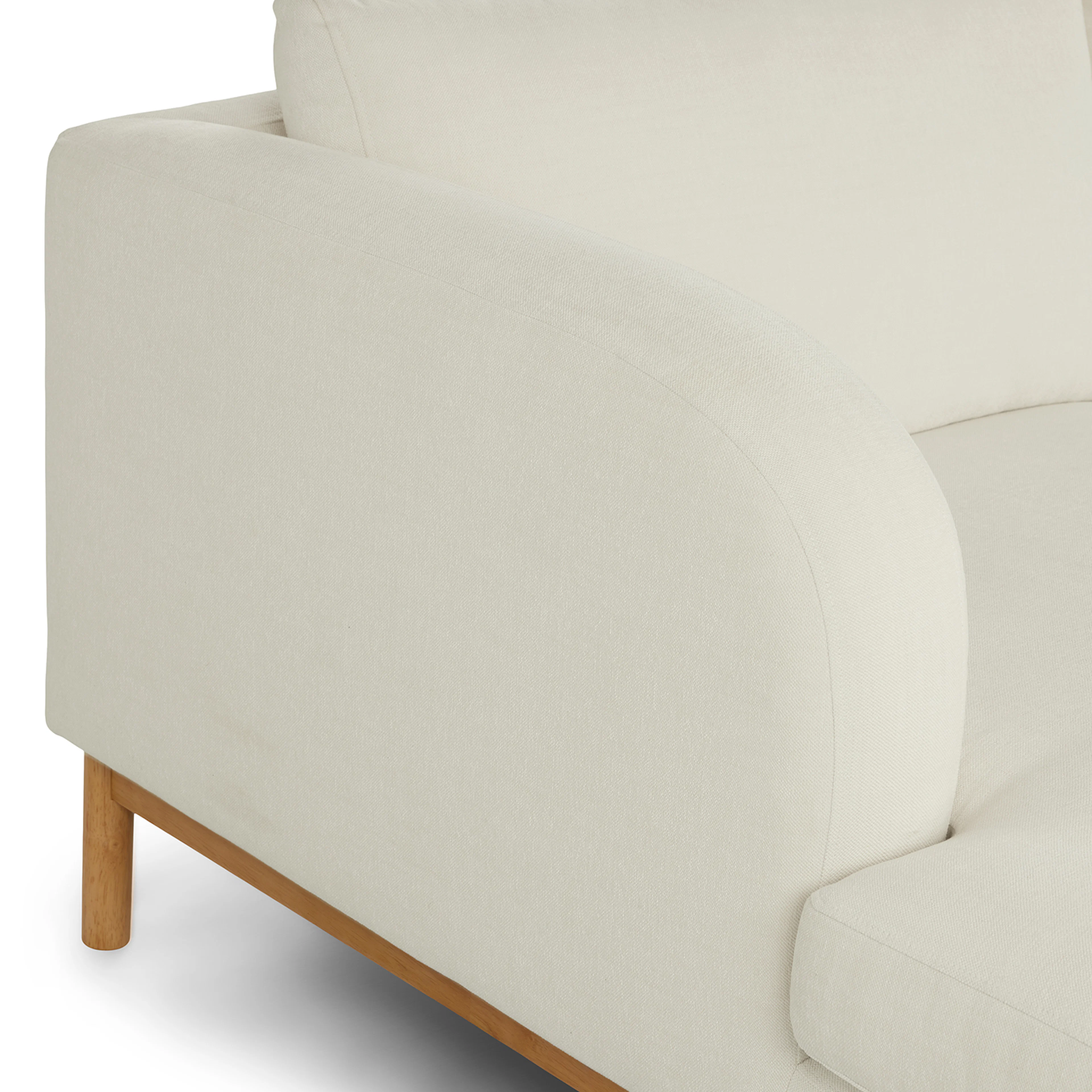 Kinso 115" Left Sectional - Buckler Ivory