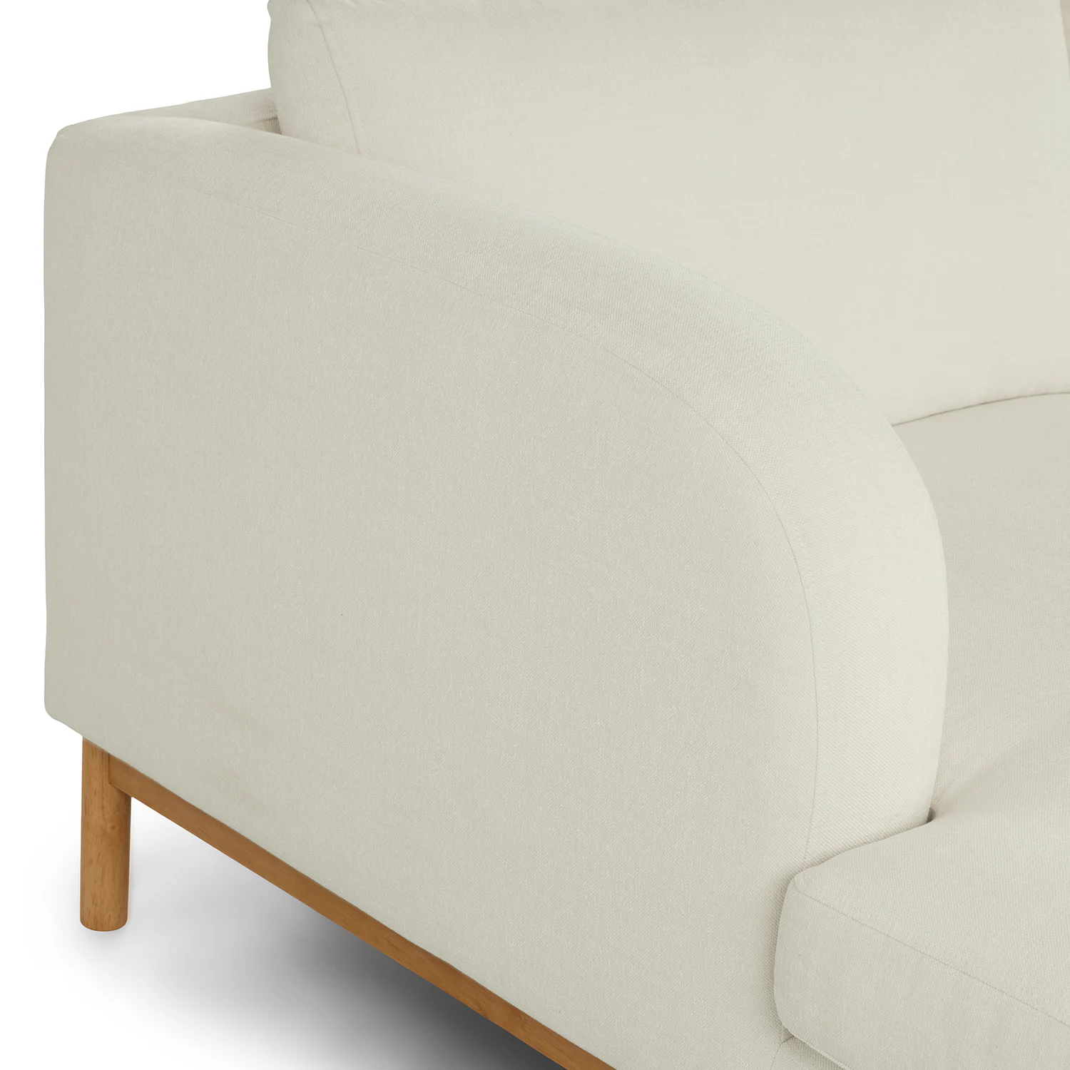 Kinso 115" Left Sectional - Buckler Ivory