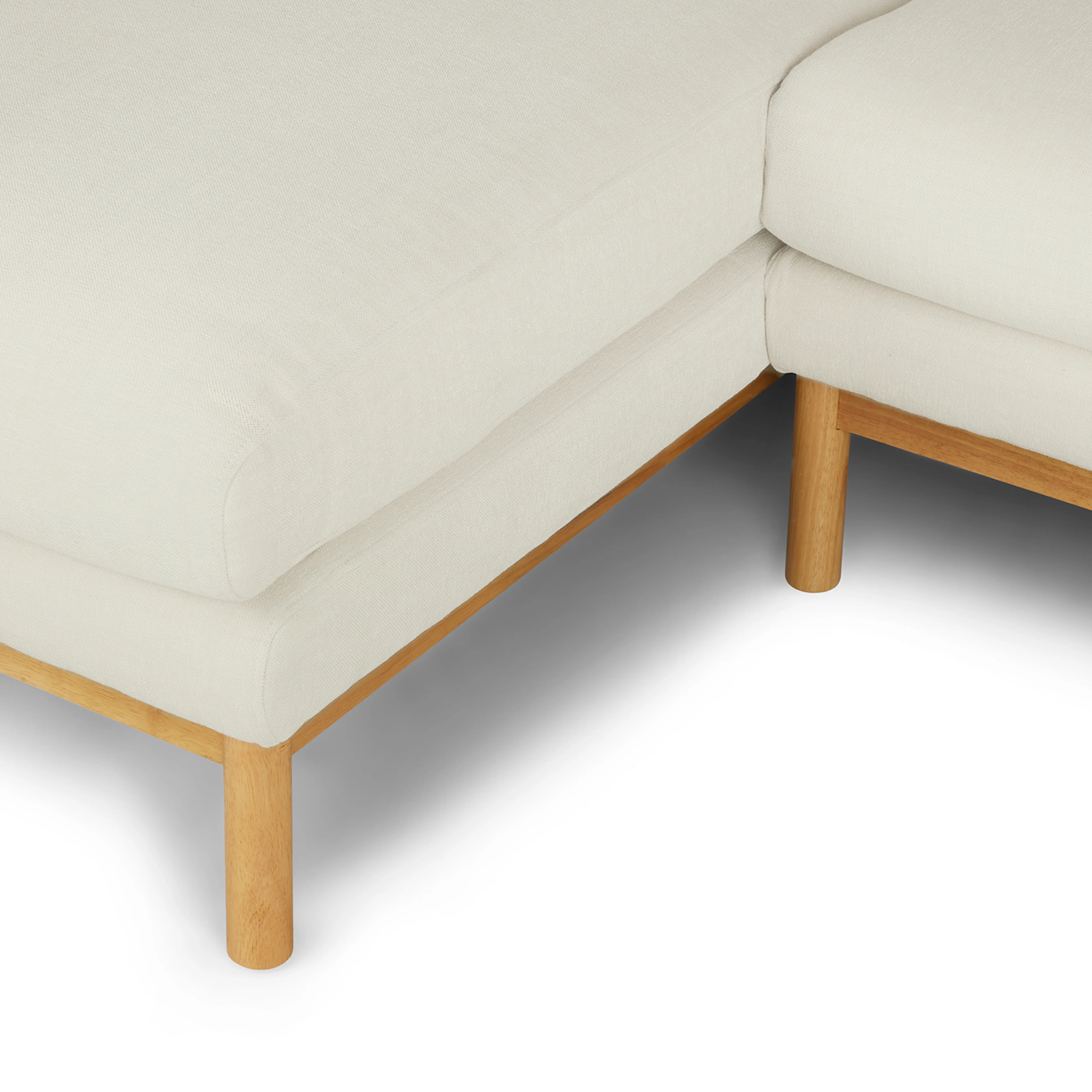Kinso 115" Left Sectional - Buckler Ivory