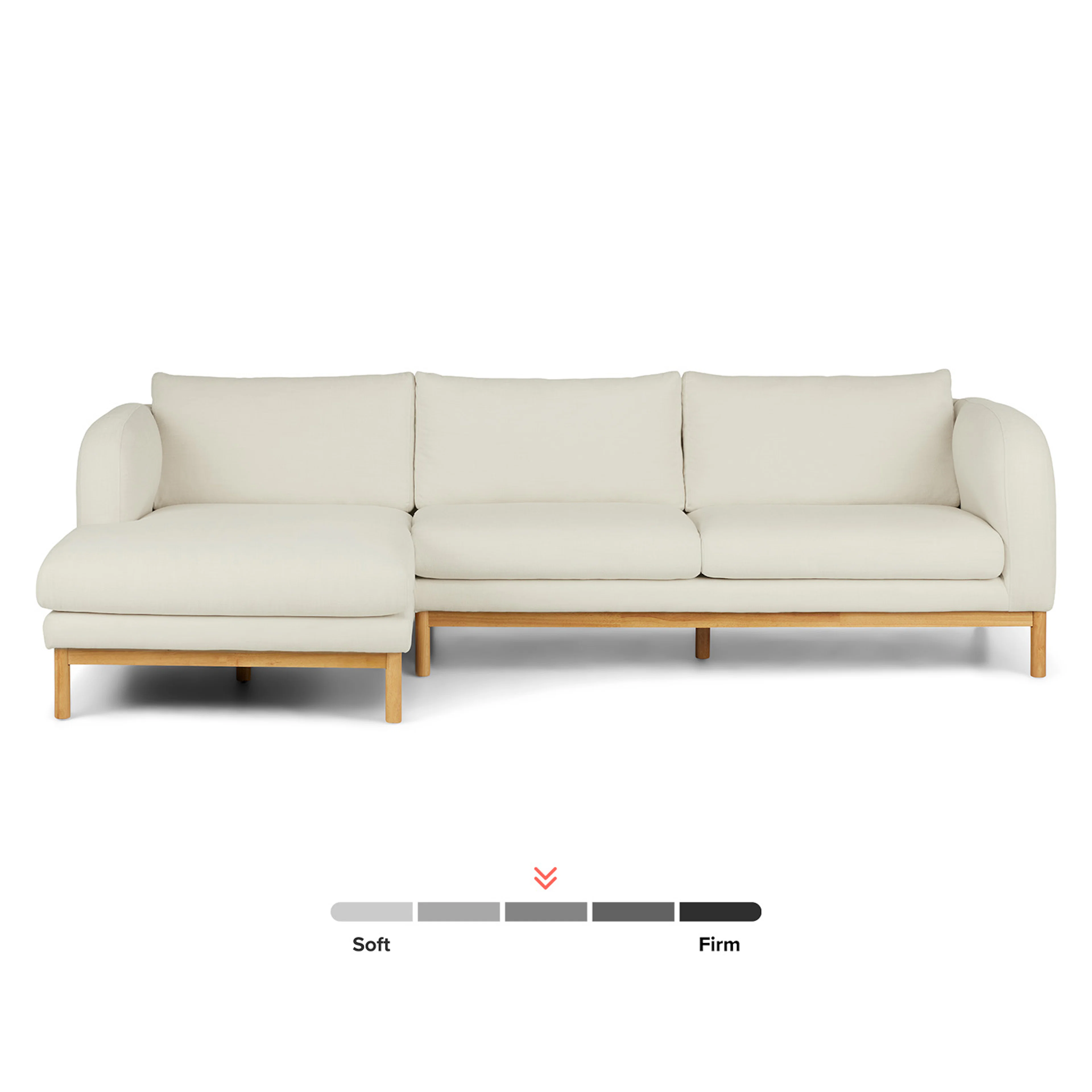 Kinso 115" Left Sectional - Buckler Ivory