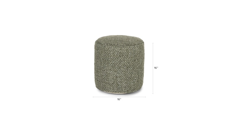Texa Speckled Green Pouf - Primary View 8 of 8 (Open Fullscreen View).