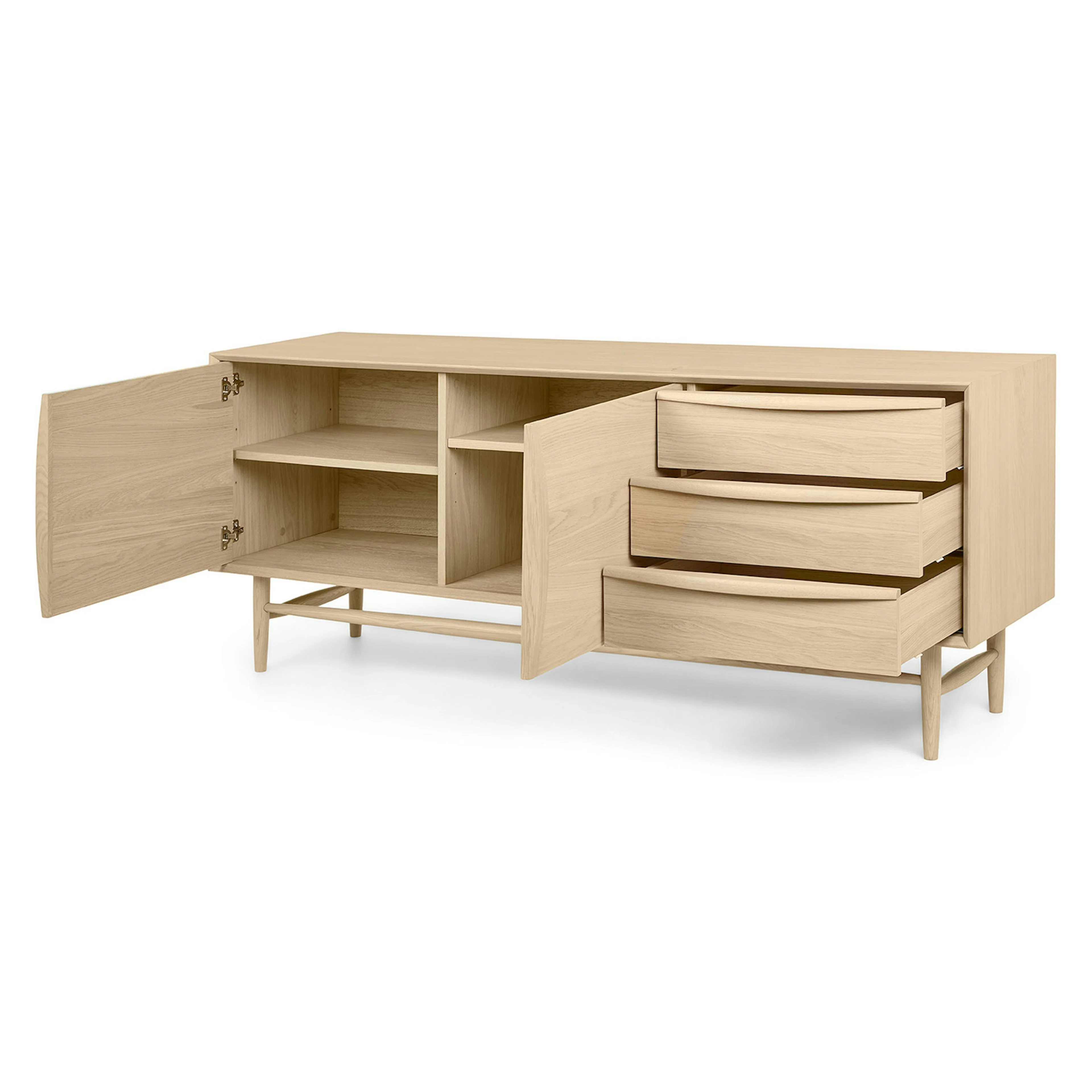 Lenia 71" White Oak Sideboard - Stylish Storage
