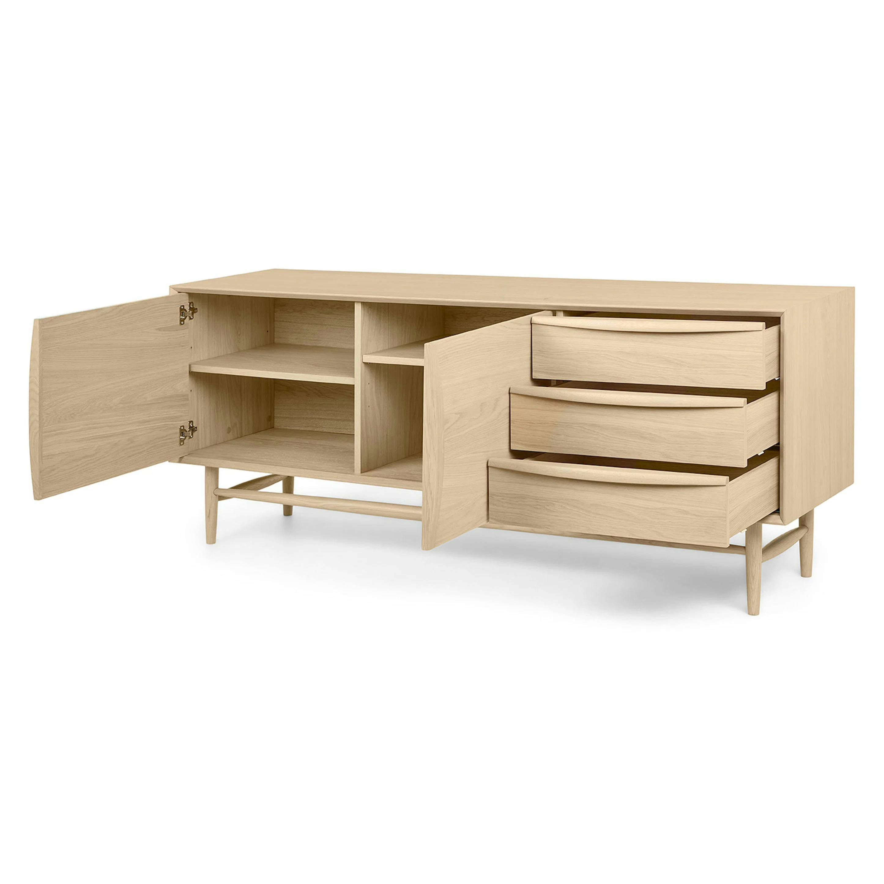 Lenia 71" White Oak Sideboard - Stylish Storage