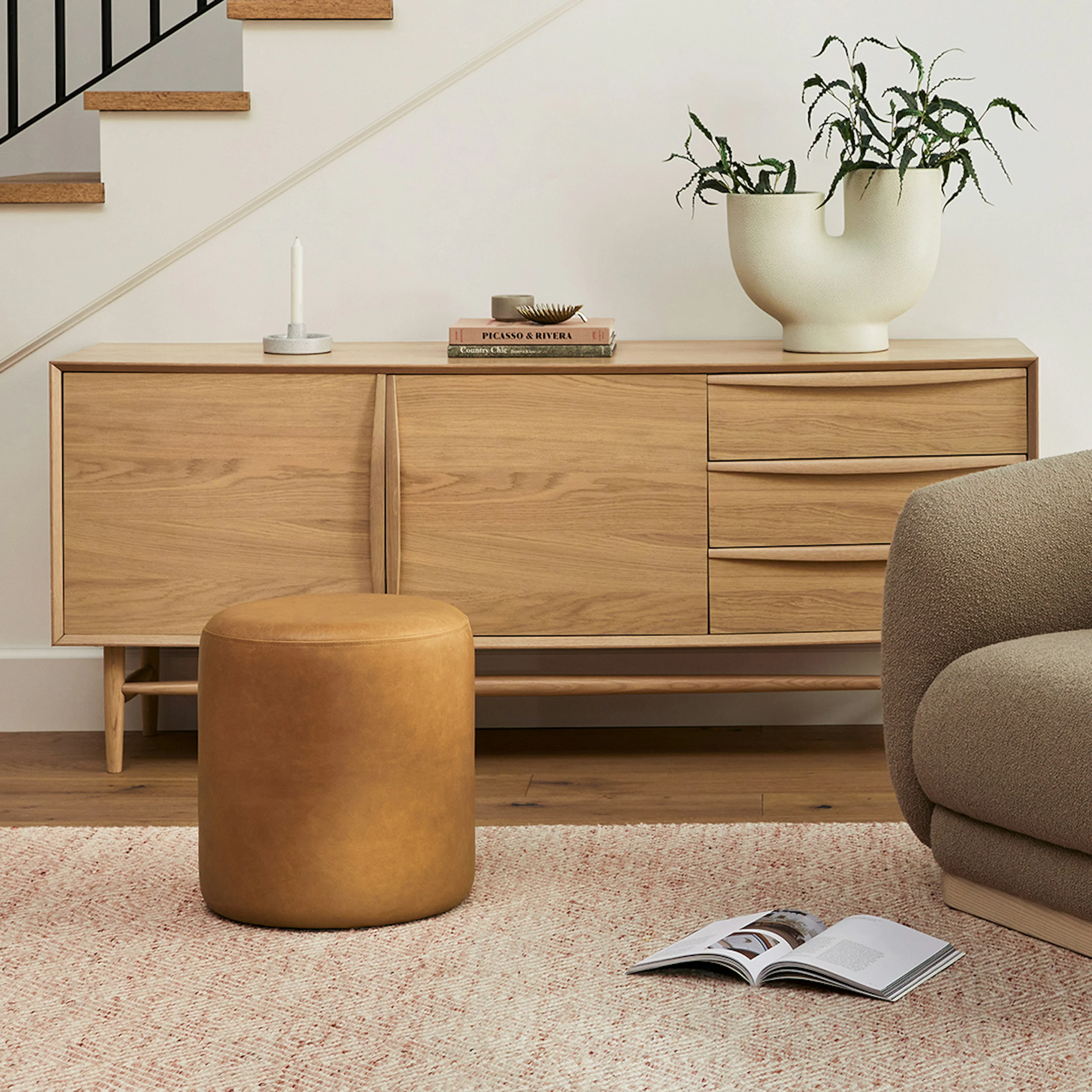 Lenia 71" White Oak Sideboard - Stylish Storage