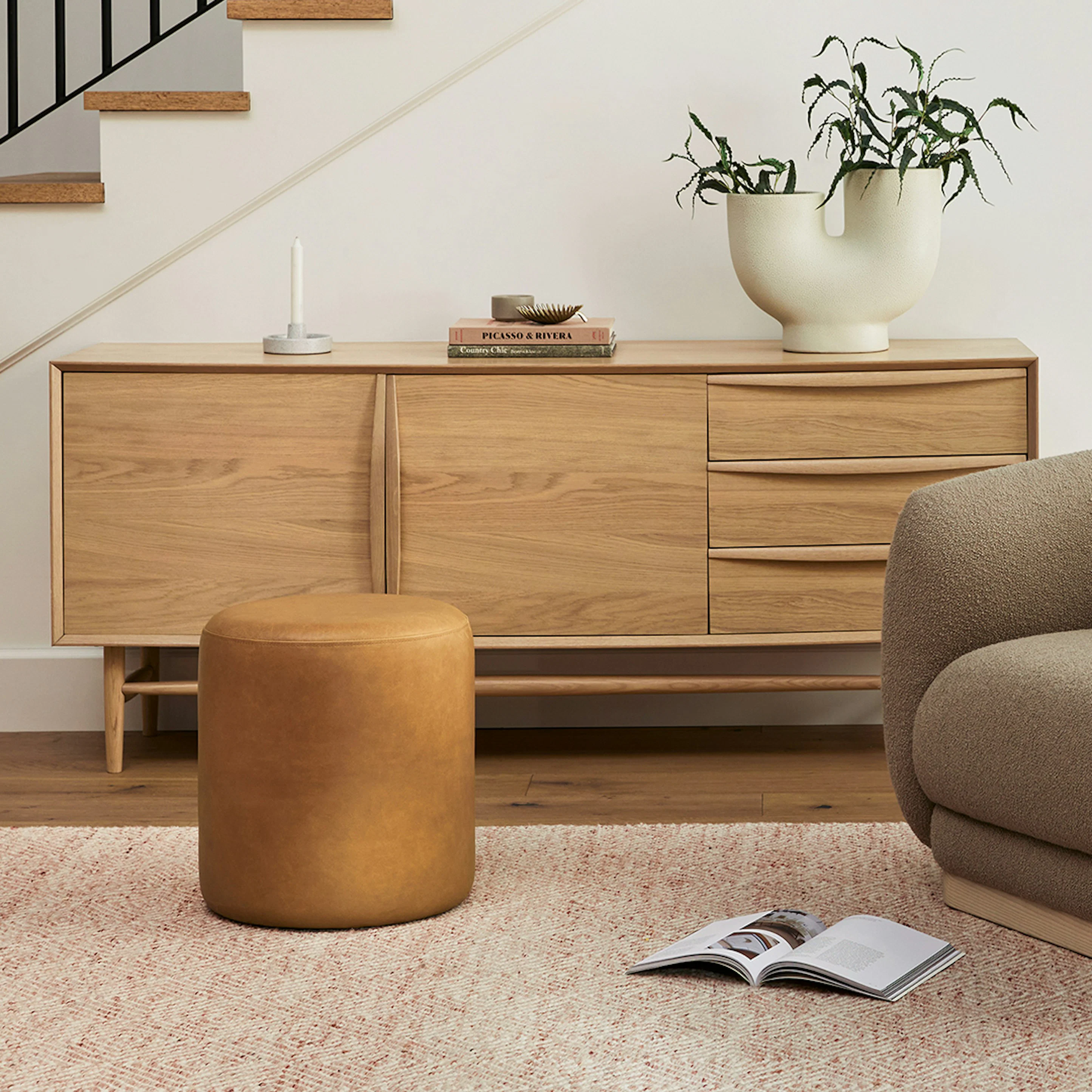 Lenia 71" White Oak Sideboard - Stylish Storage