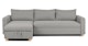 Nordby Pep Gray Reversible Sleeper Sectional - Gallery View 1 of 14.
