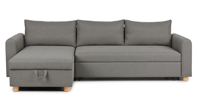 Nordby Henge Gray Reversible Sleeper Sectional - Primary View 1 of 14 (Open Fullscreen View).