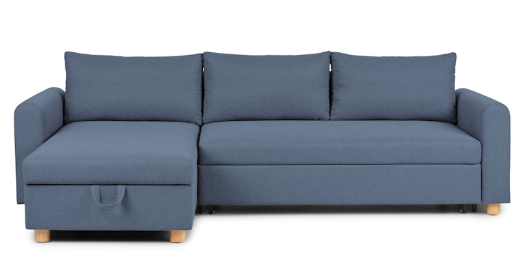 Nordby Lull Blue Reversible Sectional - Primary View 1 of 14 (Open Fullscreen View).